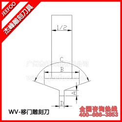 杰峰移門(mén)雕刻刀修邊機(jī)鏤銑移門(mén)復(fù)合線(xiàn)條刀門(mén)板開(kāi)槽直刀移門(mén)刀具WV